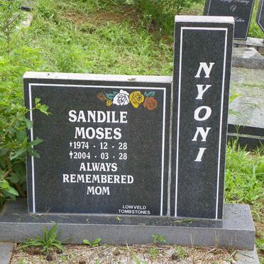 NYONI Sandile Moses 1974-2004
