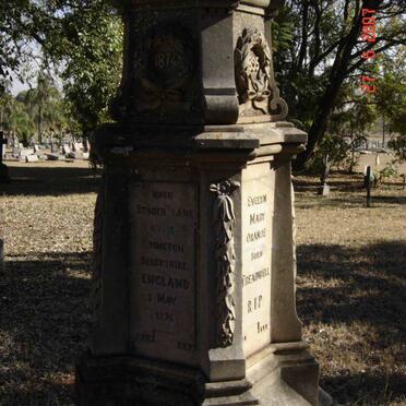 ORANJE Evelyn Mary nee TREADWELL 1874-1895