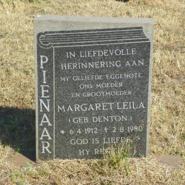 PIENAAR Margaret Leila nee DENTON 1912-1980