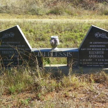 PLESSIS Theunis Gertze Victor, du 1916-1983 &amp; Elizabeth Andriana 1917-2011