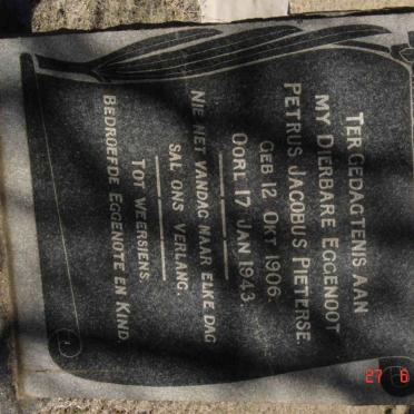 PIETERSE Petrus Jacobus 1906-1943