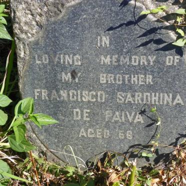 PAIVA Francisco Sardhina, de