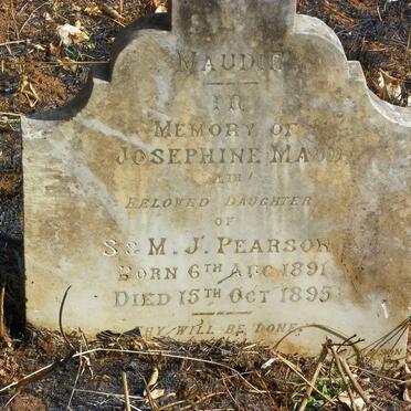 PEARSON Josephine Maud 1891-1895