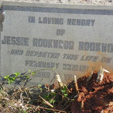 ROOKWOOD Jessie Rookwood -1955