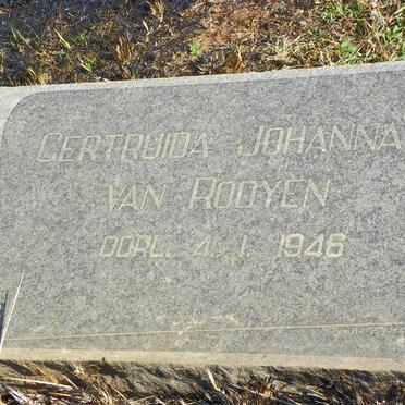ROOYEN Gertruida Johanna, van -1946