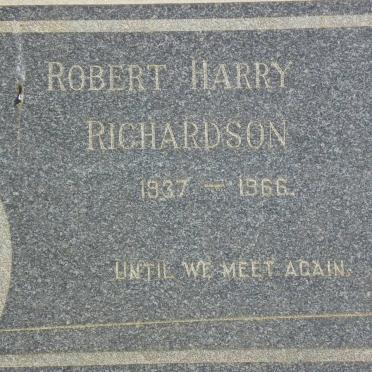 RICHARDSON Robert Harry 1937-1966