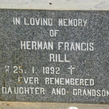 RILL Herman Francis 1892-1980