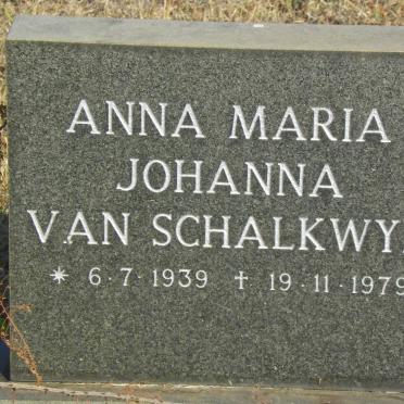 SCHALKWYK Anna Maria Johanna, van 1939-1979