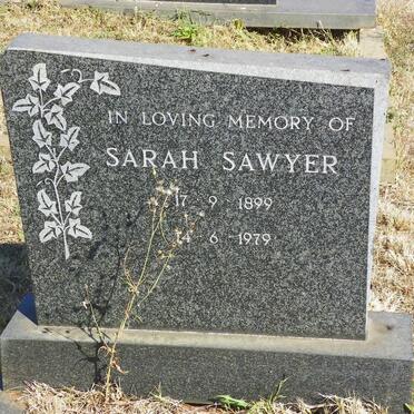 SAWYER Sarah 1899-1979