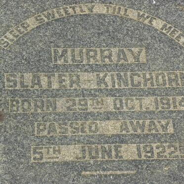 SLATER Murray, KINGHORN 1914-1922