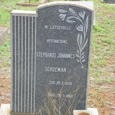 SCHOEMAN Stephanus Johannes 1899-1968