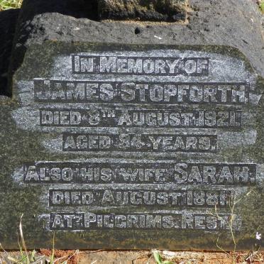 STOPFORTH James -1921 &amp; Sarah -1881
