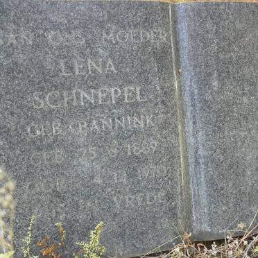 SCHNEPEL Lena nee BANNINK 1889-1970