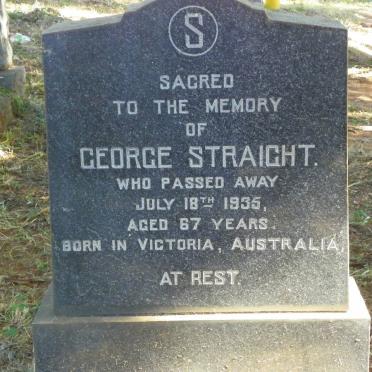 STRAIGHT George -1935