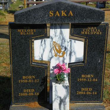SAKA Melody Blair 1950-2008 &amp; Cicilia Mhlophe 1959-2004