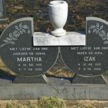 TRUTER Izak 1915-1984 &amp; Martha 1915-1980