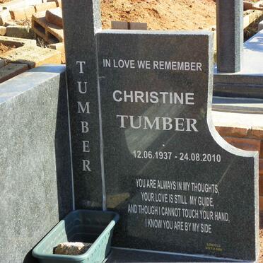 TUMBER Christine 1937-2010
