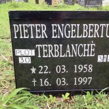 TERBLANCHÉ Pieter Engelbertus 1958-1997