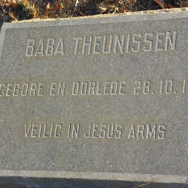THEUNISSEN Baba 1958-1958