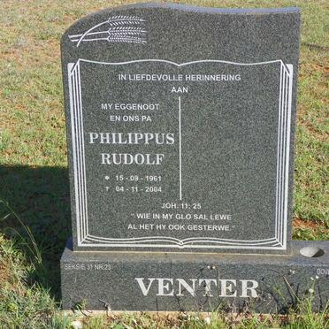 VENTER Philippus Rudolf 1961-2004