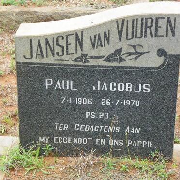 VUUREN Paul Jacobus, Jansen van 1906-1970 &amp; Bettie 1910-1995