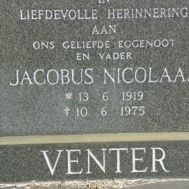 VENTER Jacobus Nicolaas 1919-1975