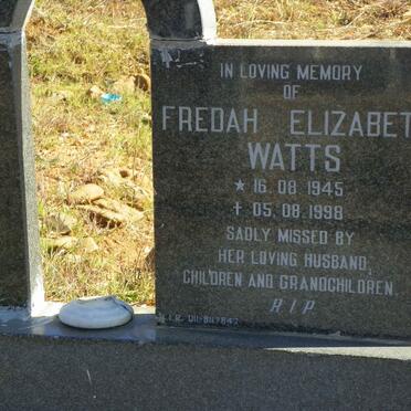 WATTS Fredah Elizabeth 1945-1998