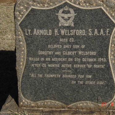 WELSFORD Arnold H. -1943