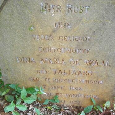WAAL Dina Maria, de nee TALJAARD 1863-1893