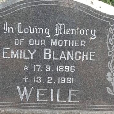 WEILE Emily Blanche 1896-1981