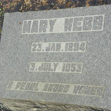 WEBB Mary 1894-1953