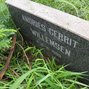 WILLEMSEN Andries Gerrit 1909-1996