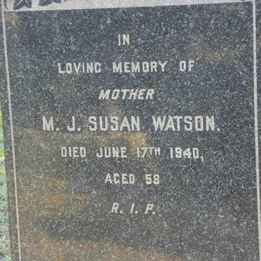 WATSON M.J. Susan -1940
