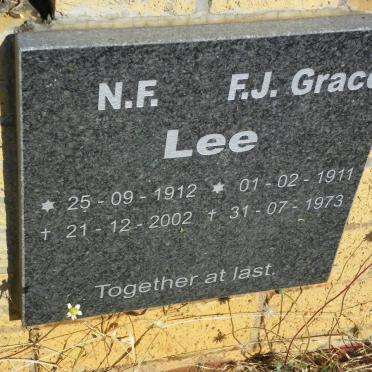 LEE N.F. 1912-2002 &amp; F.J. 1911-1973