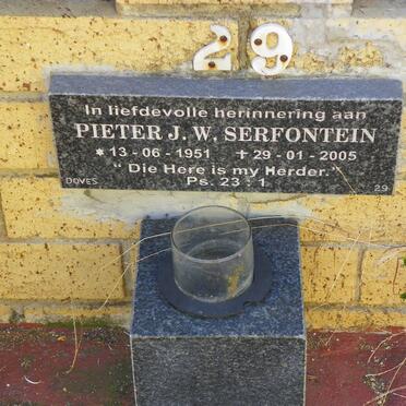 SERFONTEIN Pieter J.W. 1951-2005