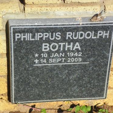 BOTHA Philippus Rudolph 1942-2009