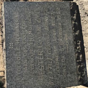 ZYL Hester G., van nee MARITZ 1887-1952