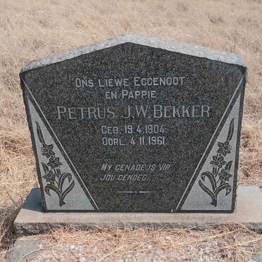 BEKKER Petrus J.W. 1904-1961