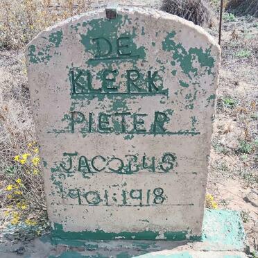 KLERK Pieter Jacobus, de 1901-1918