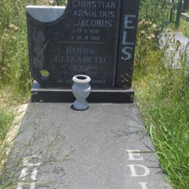 ELS Christian Arnoldus Jacobus 1938-1988 &amp; Edina Elizabeth 1942-2008