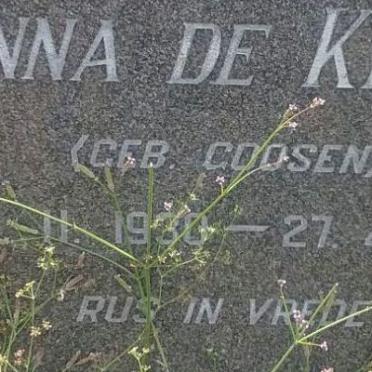 KLERK Anna, de nee GOOSEN 1930-1976