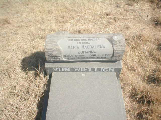 WIELLIGH Maria Magdalena Johanna, von 1886-1973