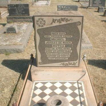 BOTHA Michiel Josias de Kock 1890-1946