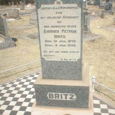 BRITZ Andries Petrus 1870-1945