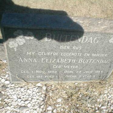 BUITENDAG Anna Elizabeth geb. MEYER 1889-1955