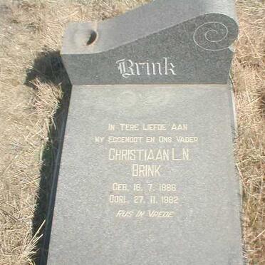 BRINK Christaan L.N. 1886-1982