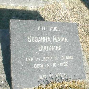 BRUGMAN Susanna Maria nee DE JAGER 1883-1952