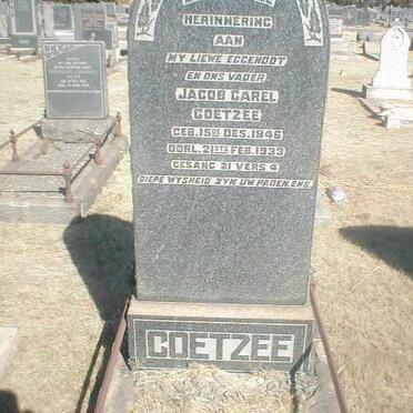 COETZEE Jacob Carel 1846-1933