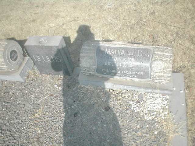 CILLIERS Maria J.C. 1911-1981