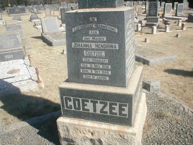 COETZEE Johanna Hendrina nee GROBLER 1890-1948